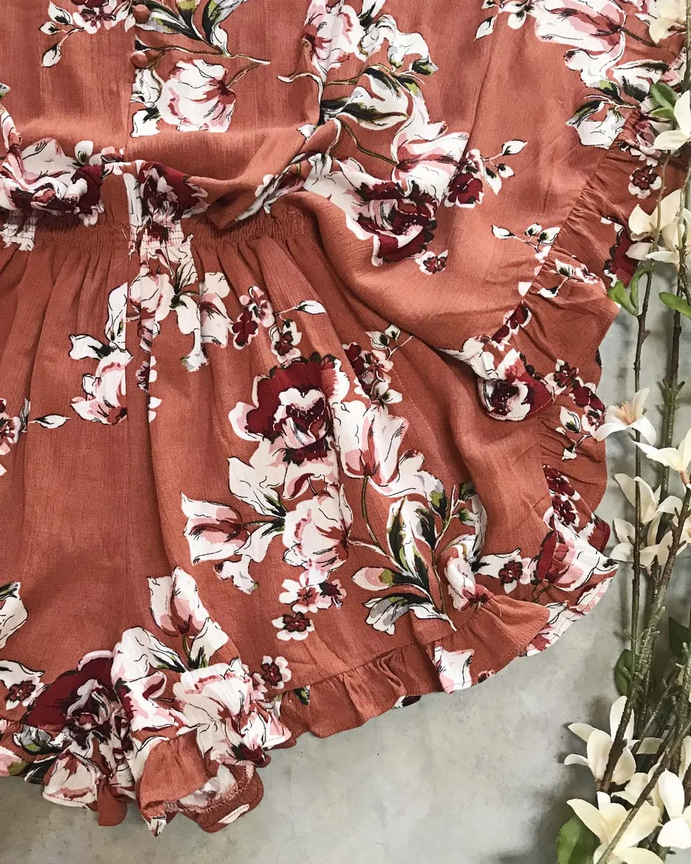 Austin Rust Romper