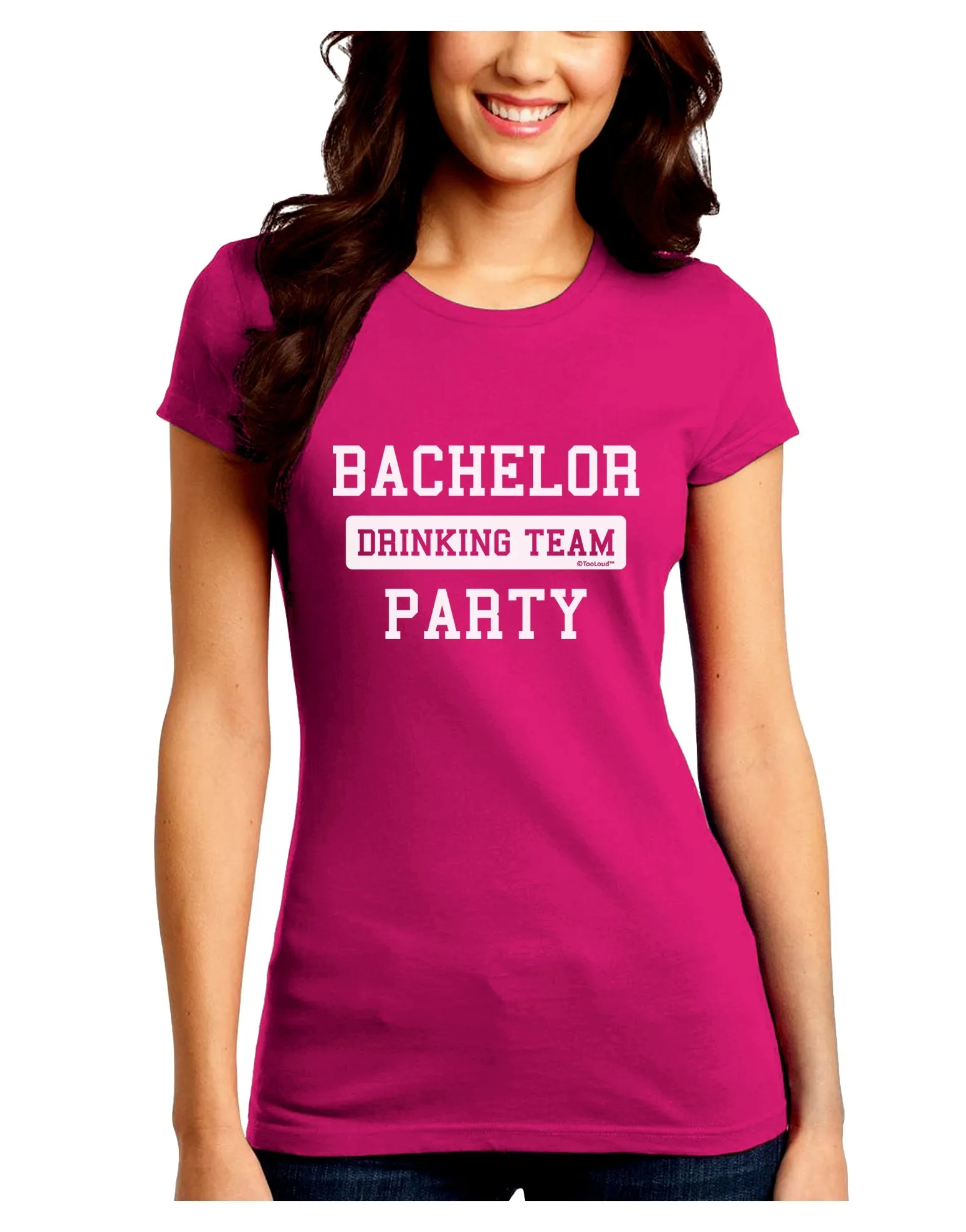 Bachelor Party Drinking Team Juniors Crew Dark T-Shirt