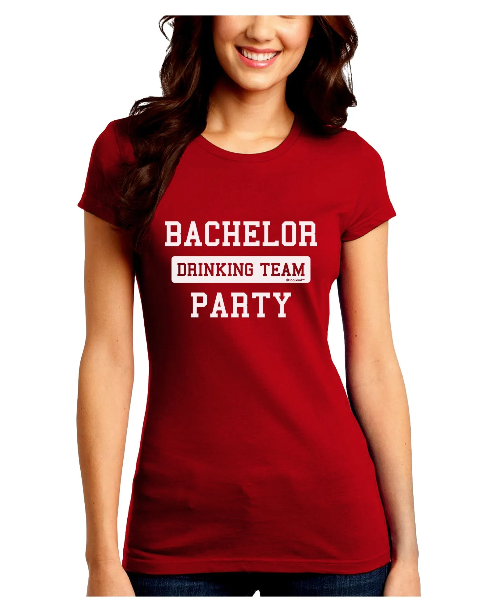 Bachelor Party Drinking Team Juniors Crew Dark T-Shirt