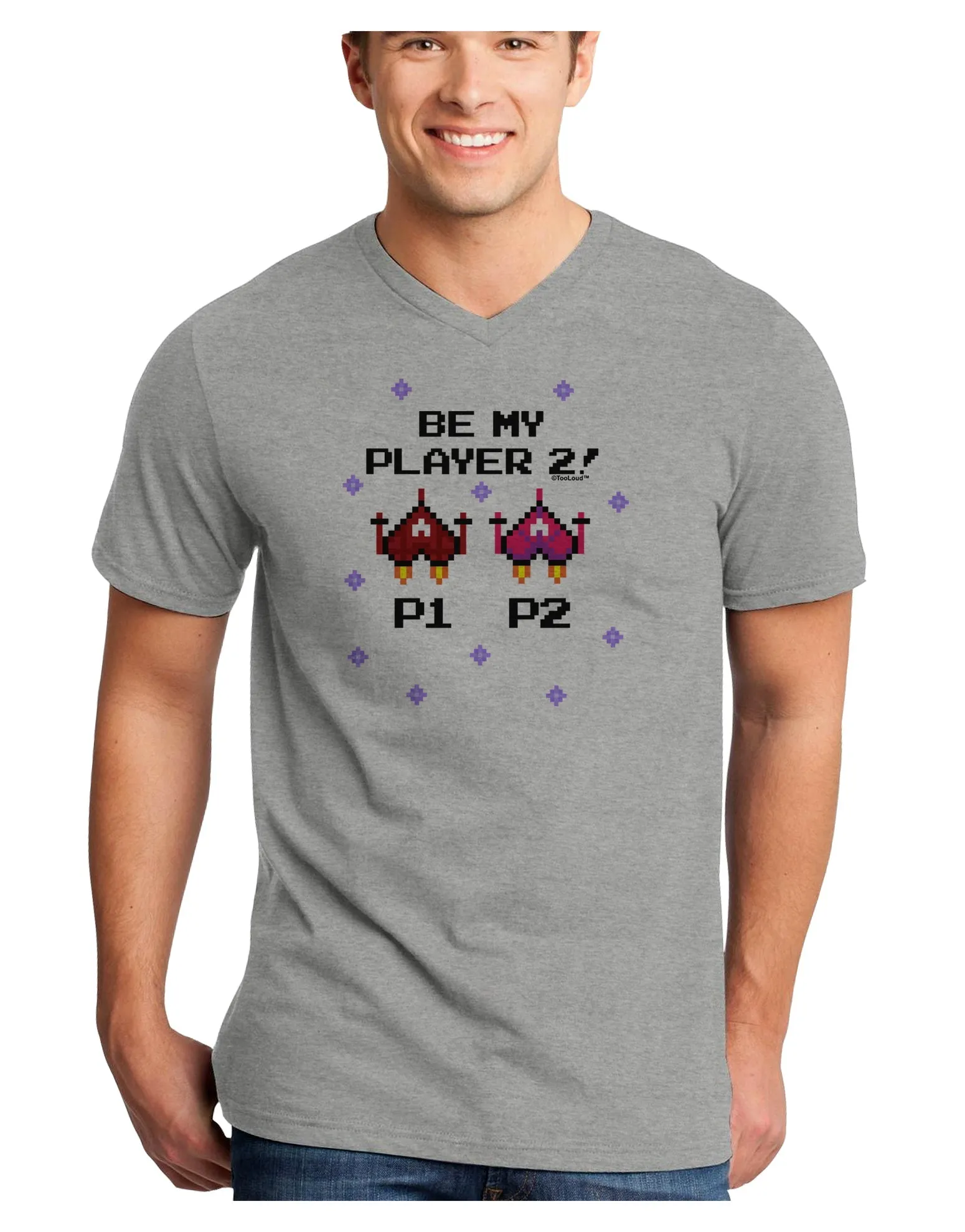 Be My Player 2 Adult V-Neck T-shirt