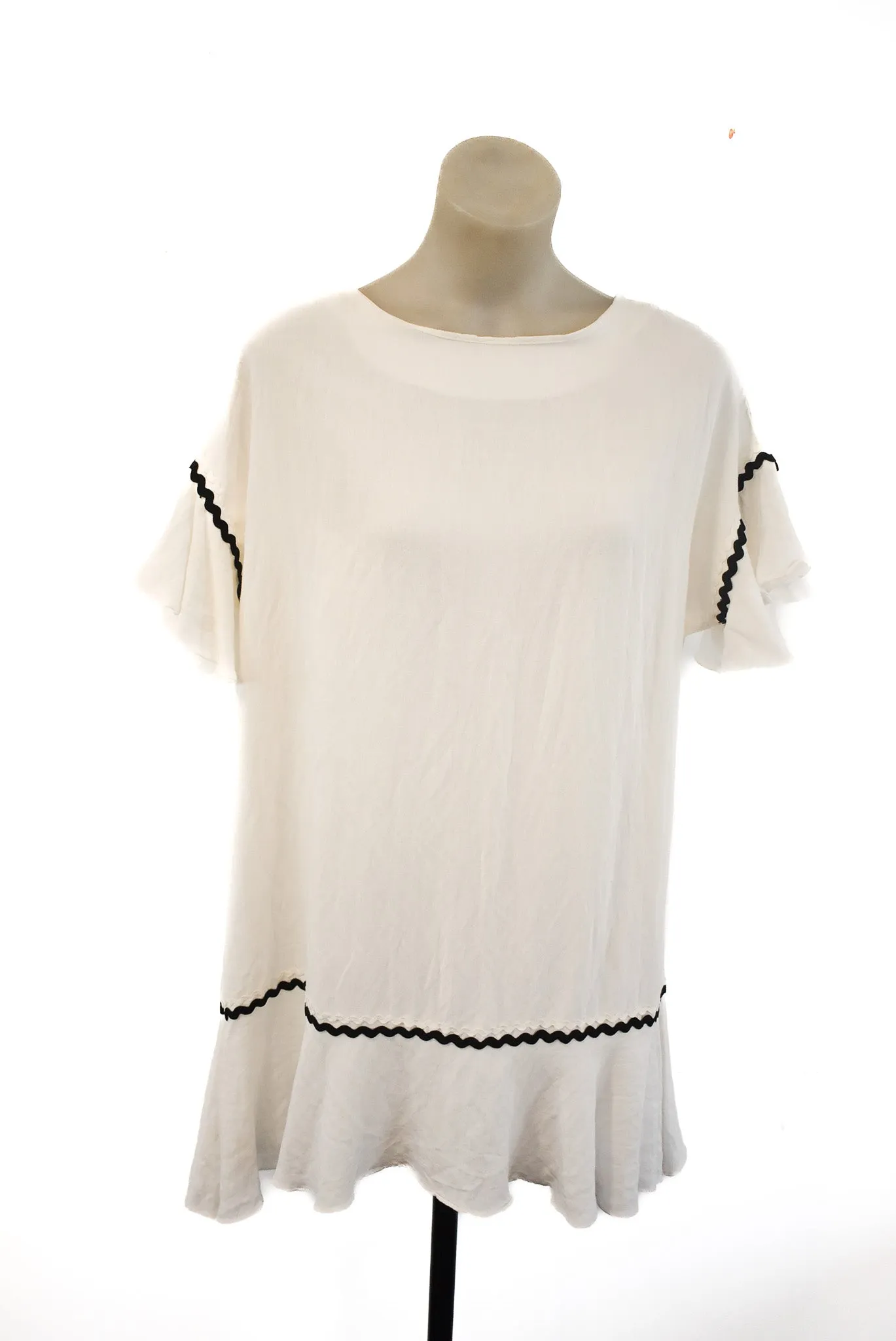 Blue Blue linen blend top, XL