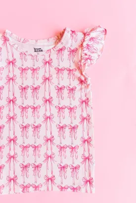 BOW CUTE DREAM CAP SLEEVE TOP