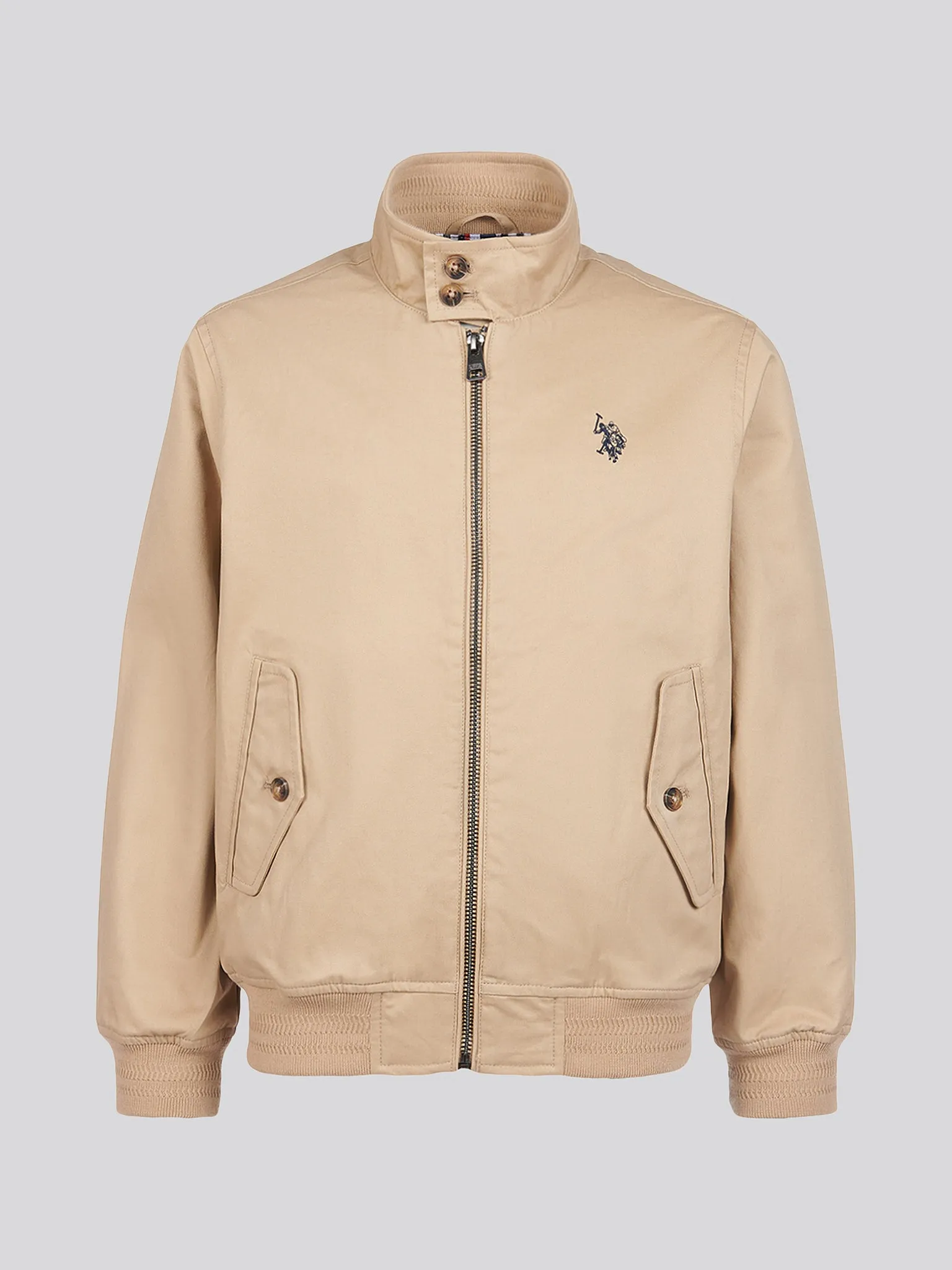 Boys Cotton Twill Harrington Jacket in Cornstalk