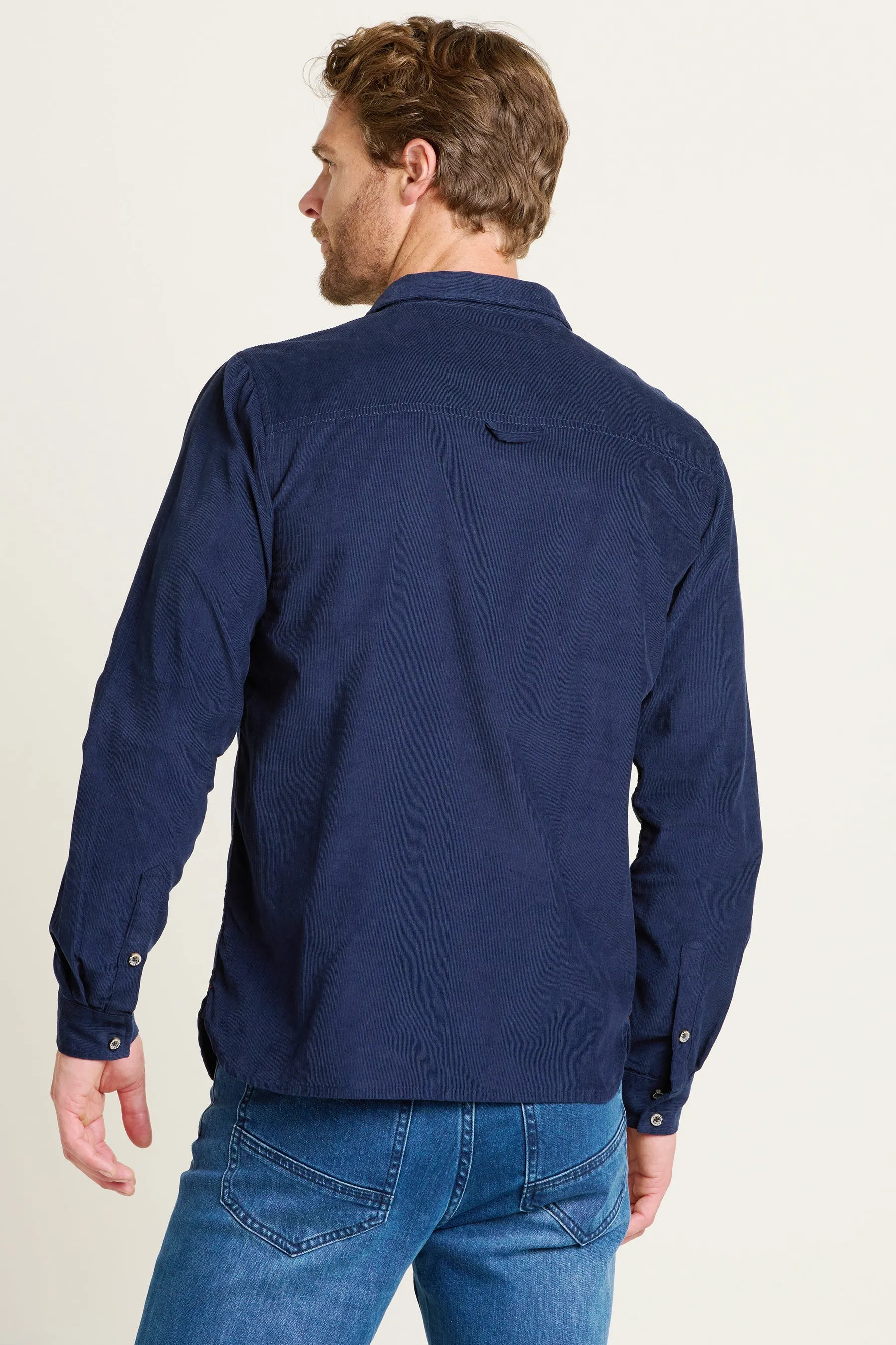 Brakeburn L Navy Corduroy Shirt