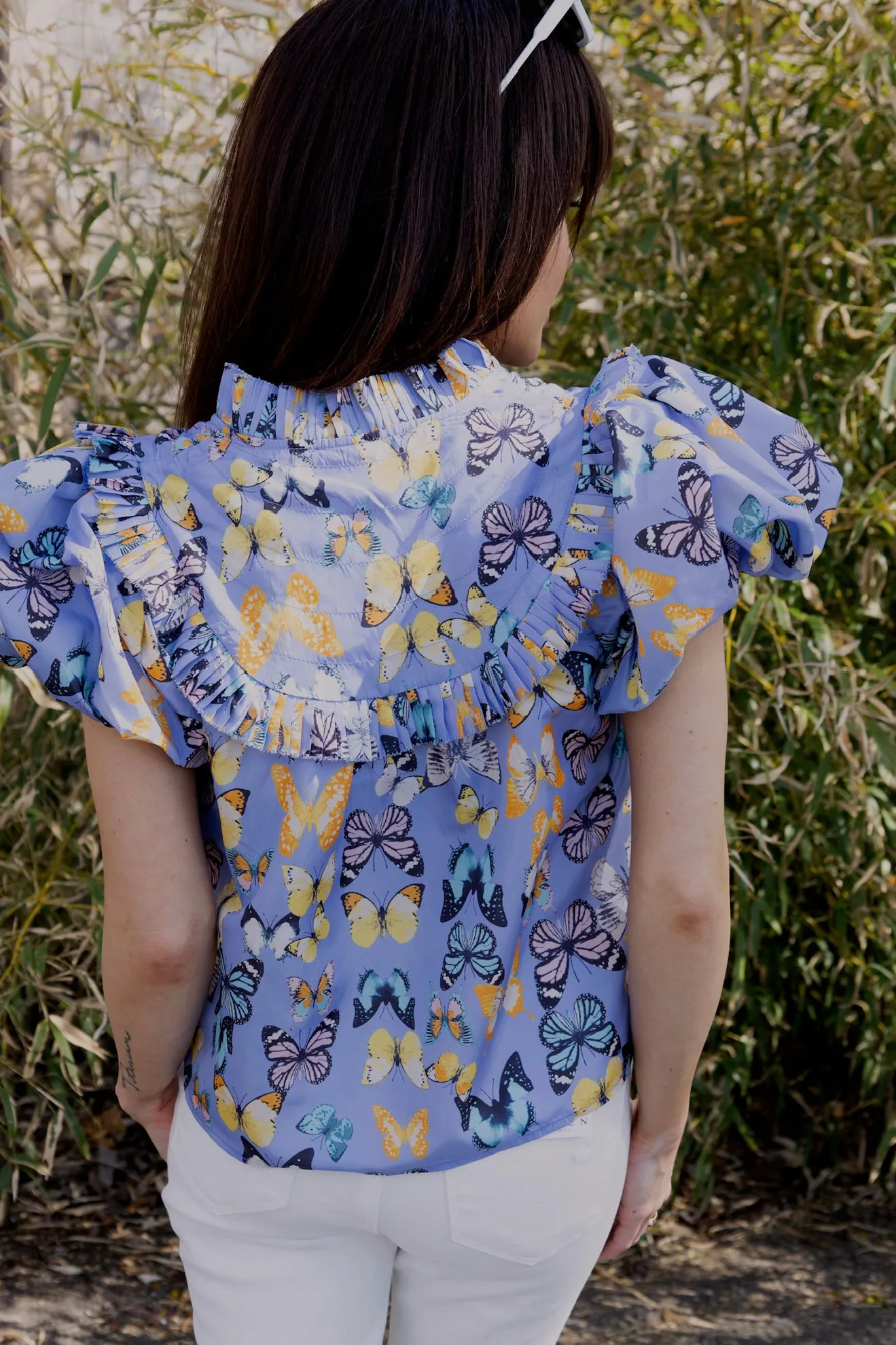 Buddylove Leeland Puff Sleeve Top - Painted Lady