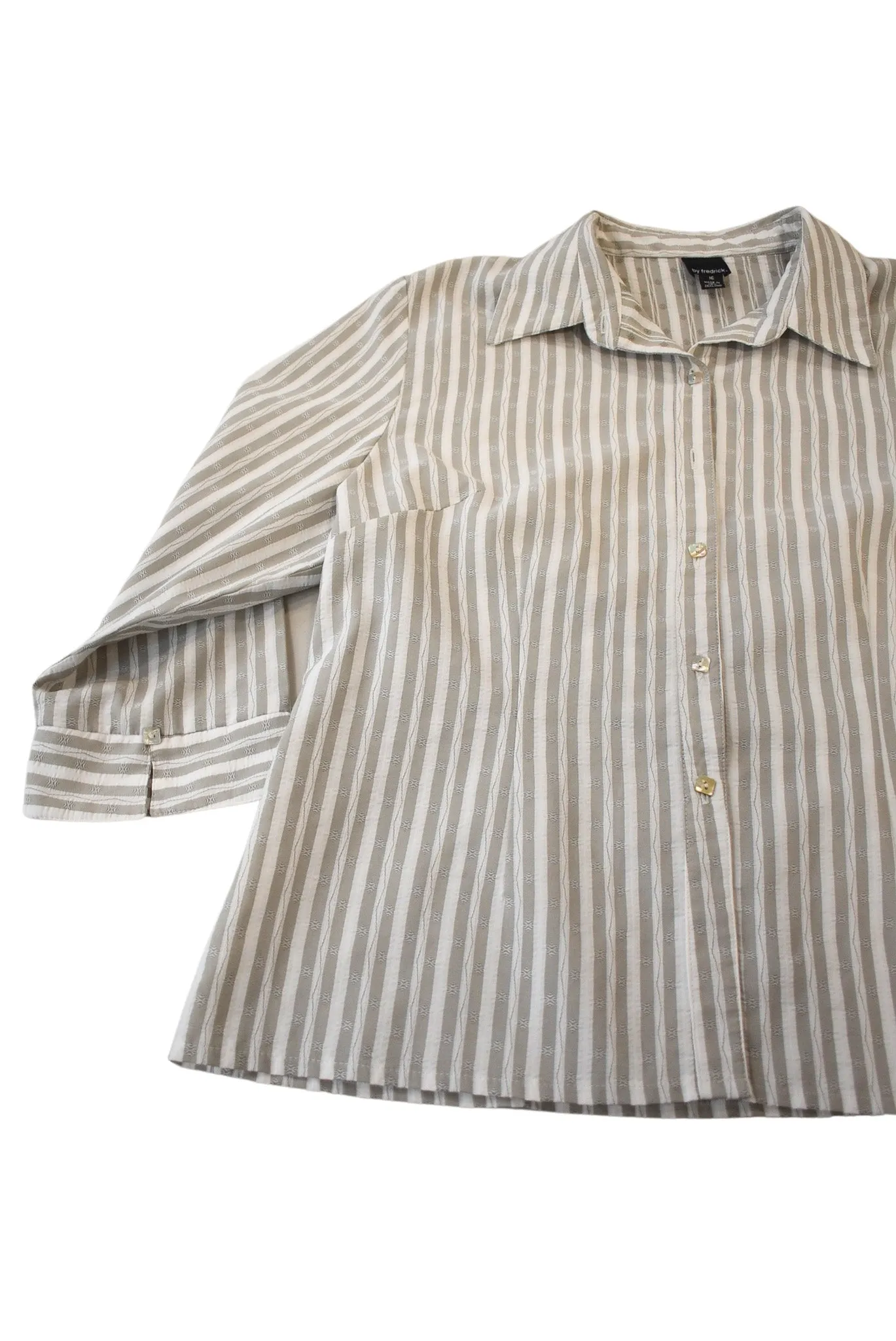By Frederick NZ made button up blouse, 16
