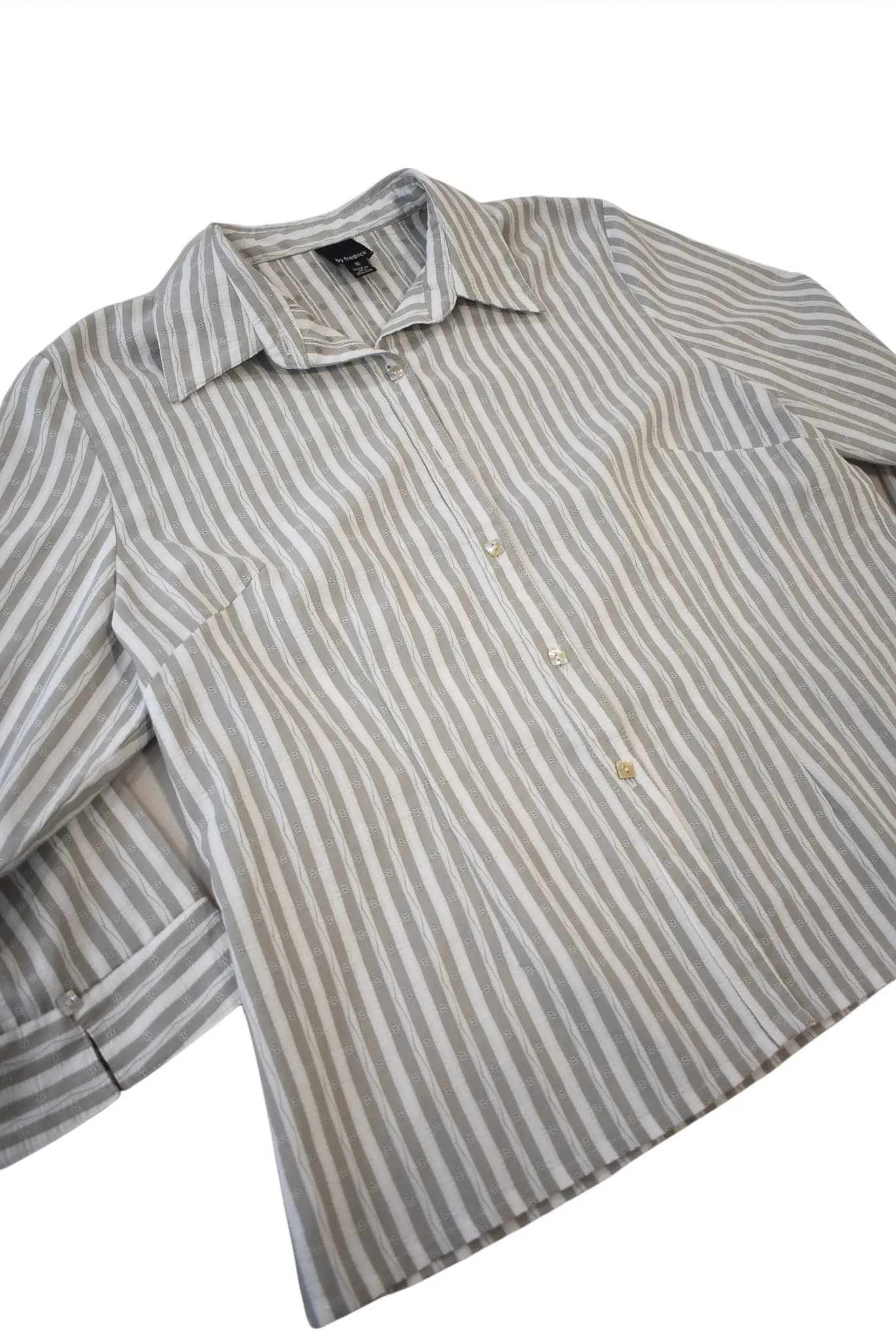 By Frederick NZ made button up blouse, 16