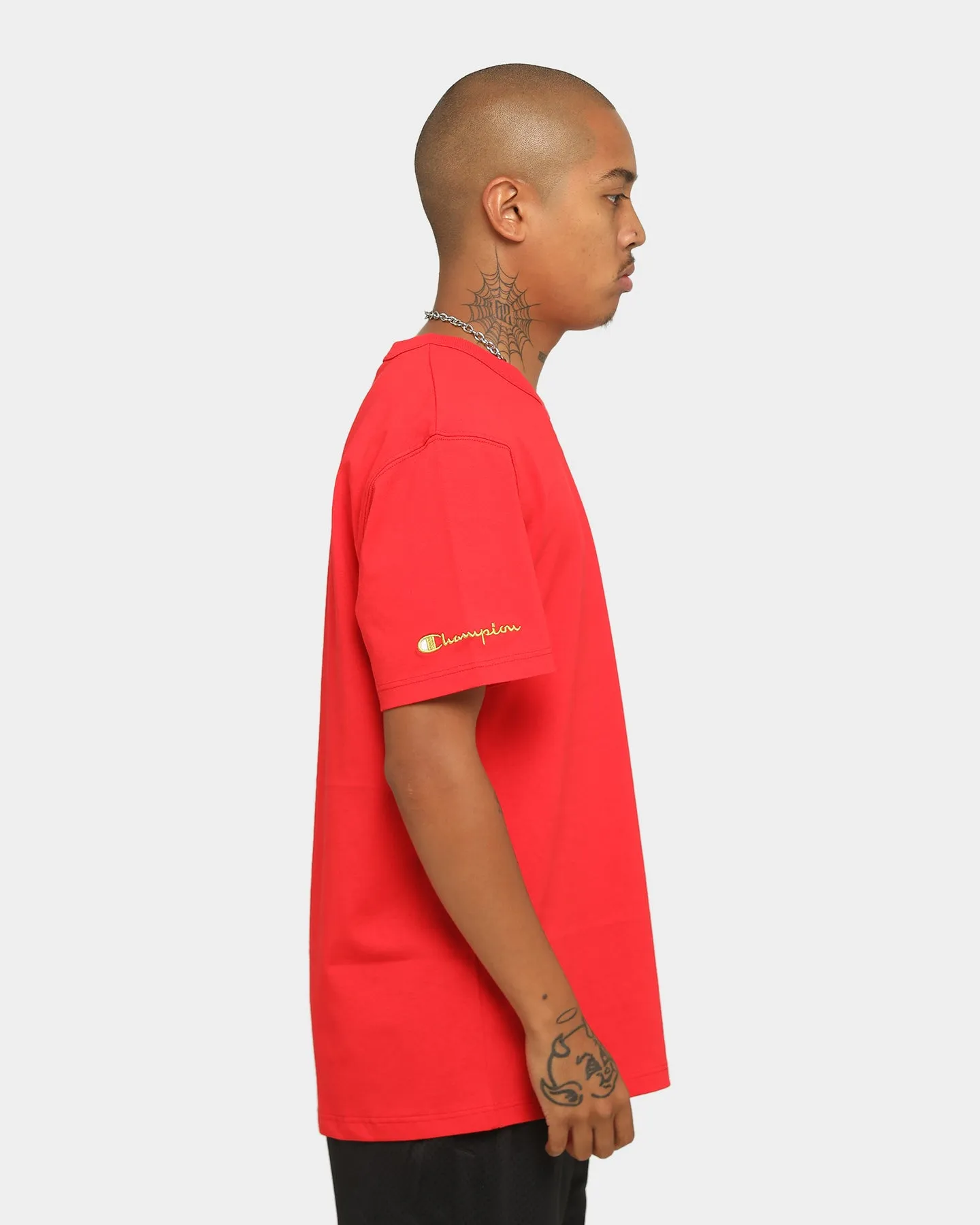Champion Heritage Script T-Shirt Red/Gold