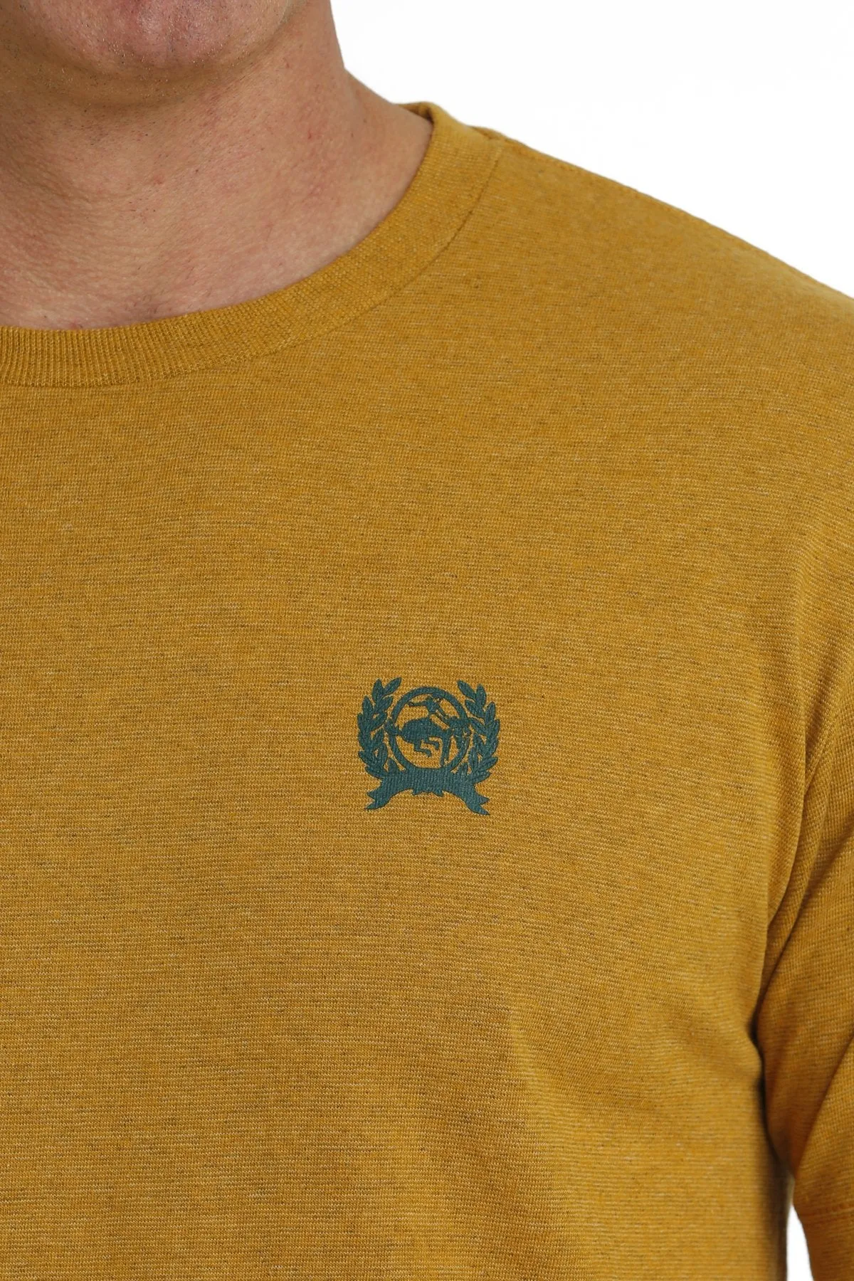 Cinch Men's Western Denim Co. Logo T-Shirt in Gold