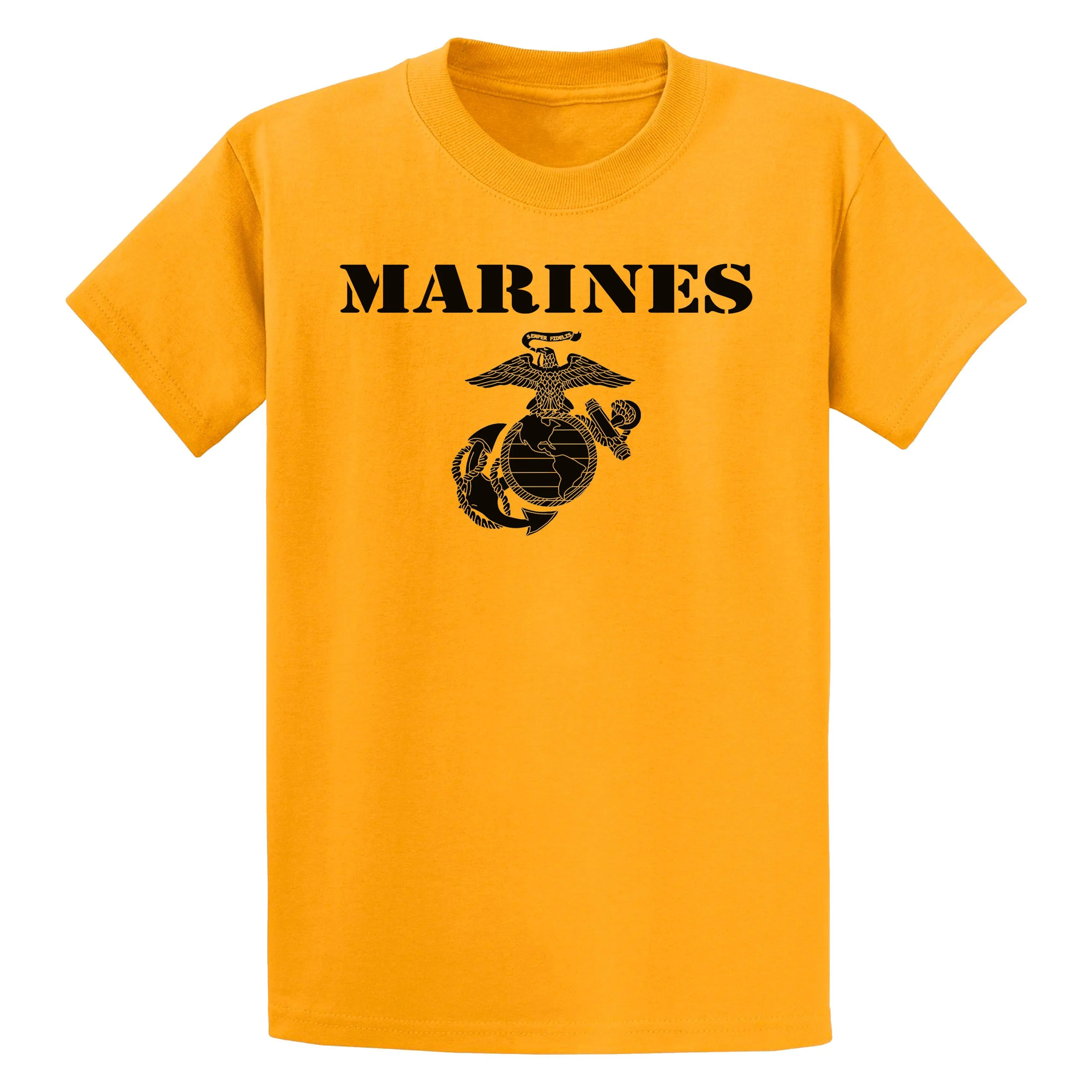 CLOSEOUT Vintage Marines Gold 100% Cotton Tee