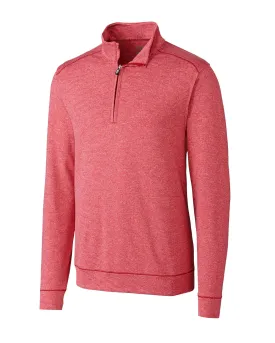 Cutter & Buck Shoreline 1/4 Zip Cardinal Red Heather