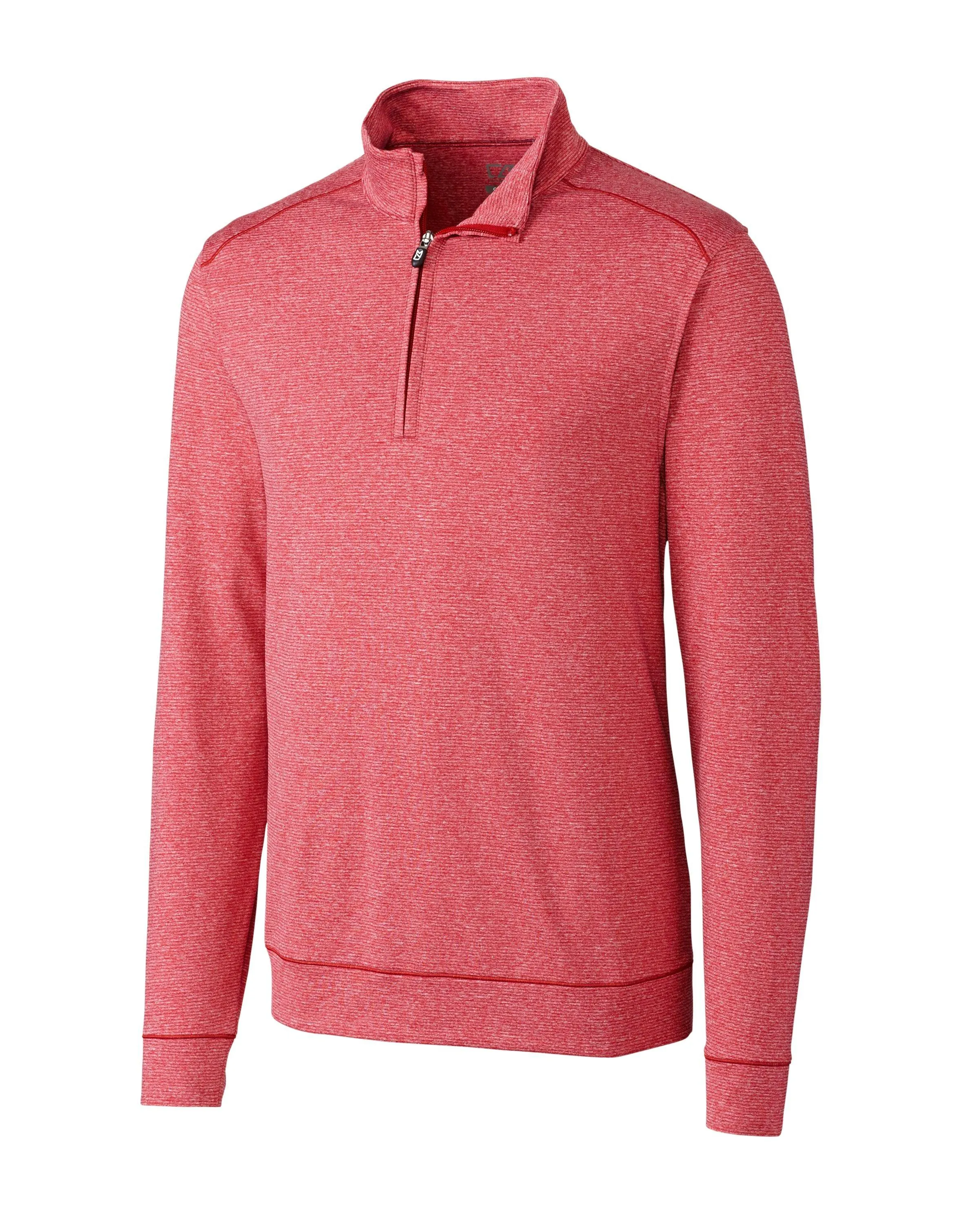 Cutter & Buck Shoreline 1/4 Zip Cardinal Red Heather