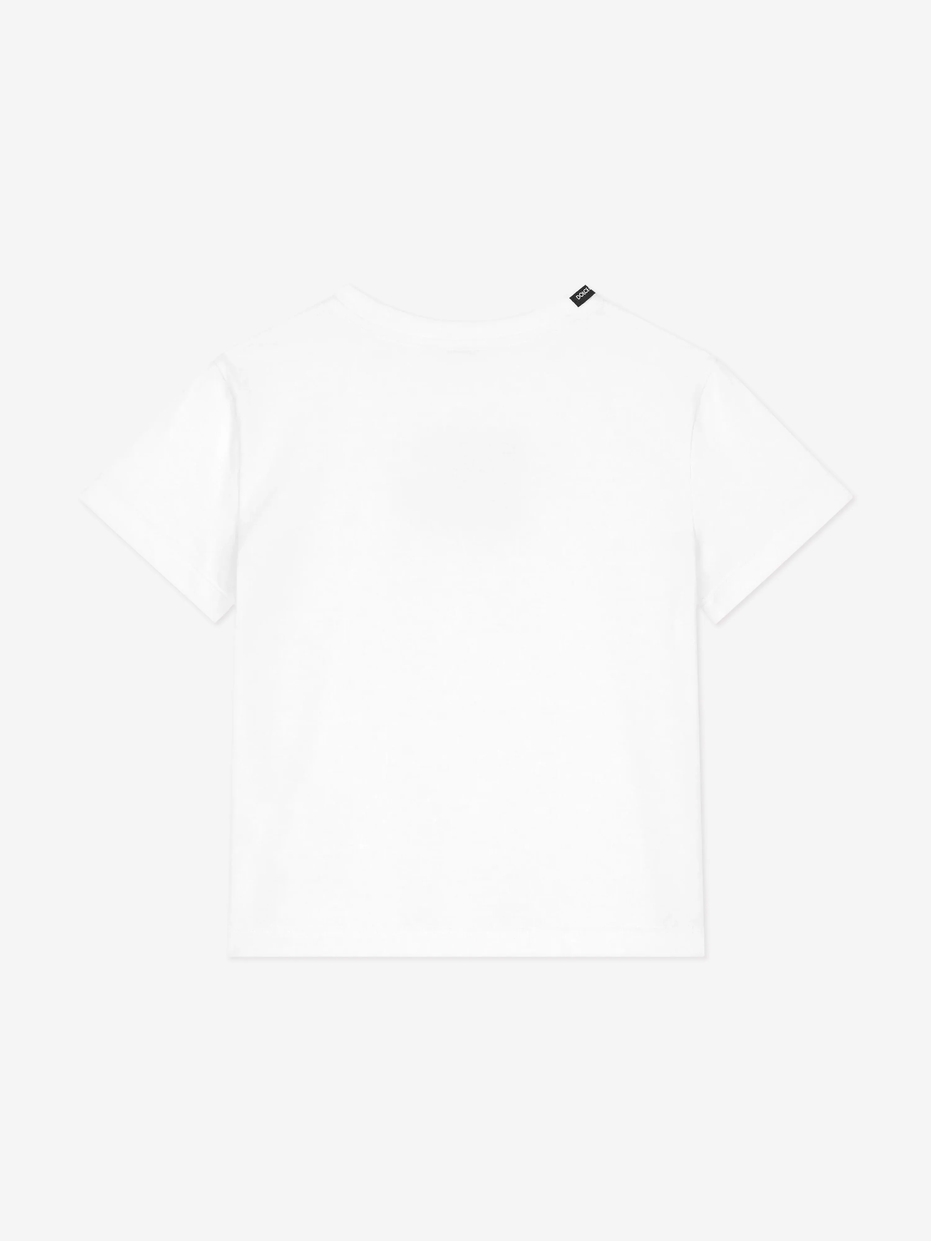 Dolce & Gabbana Girls Embroidered Logo T-Shirt in White