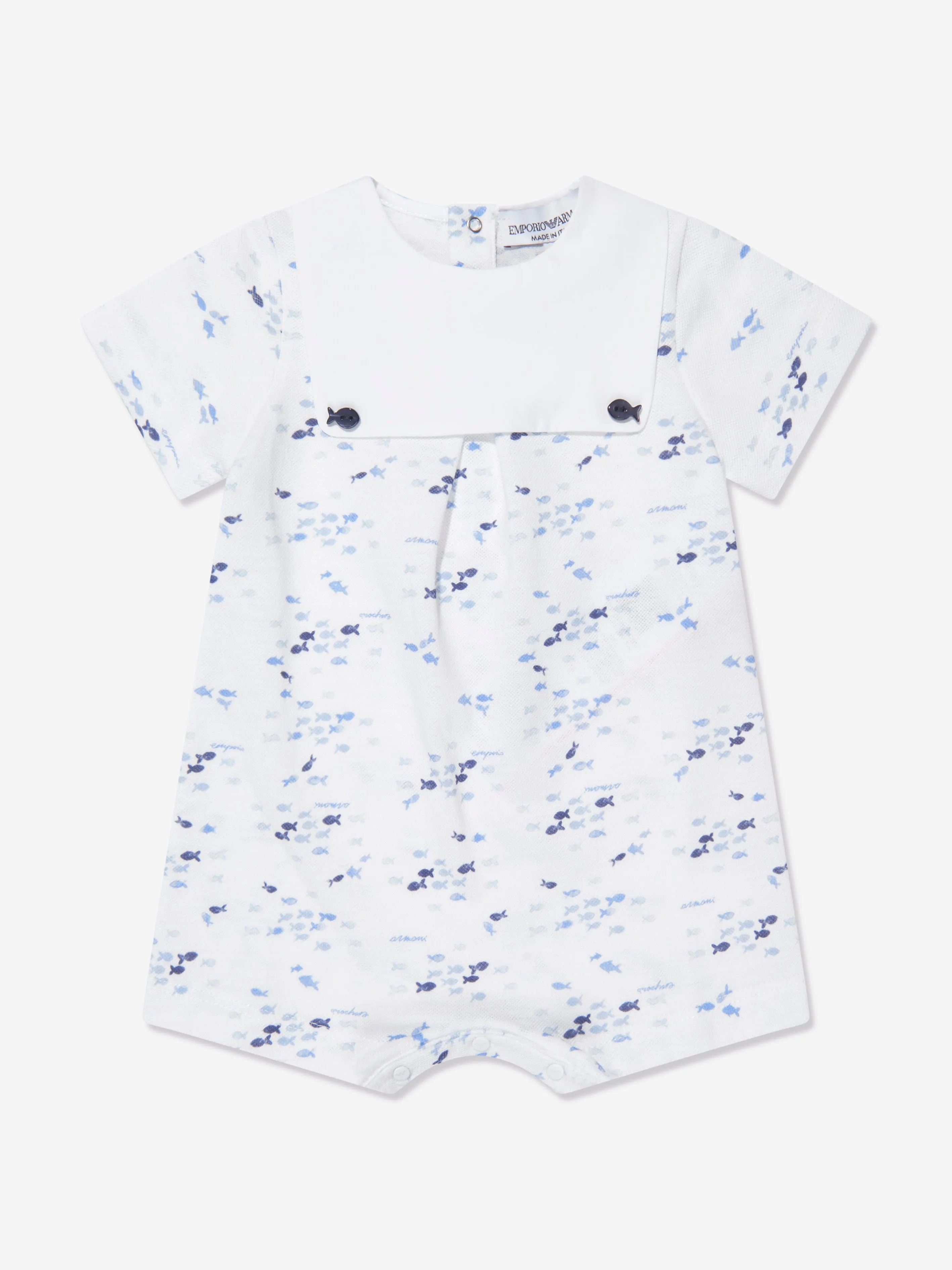Emporio Armani Baby Boys Romper In White