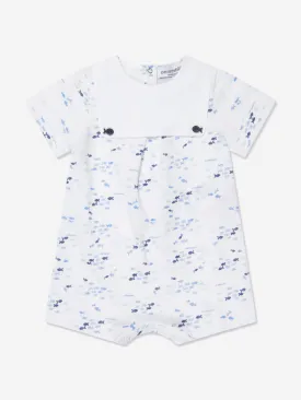 Emporio Armani Baby Boys Romper In White