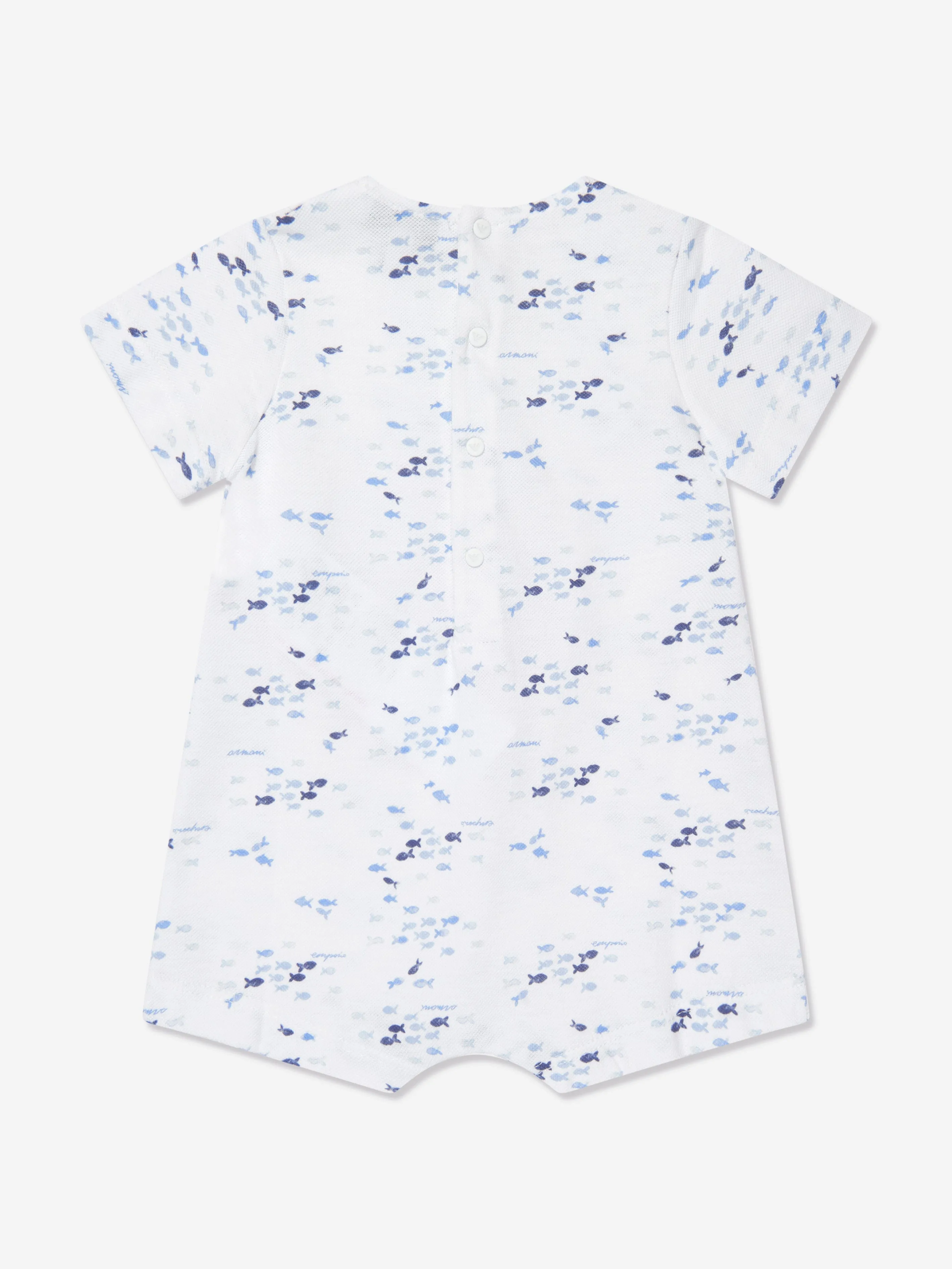 Emporio Armani Baby Boys Romper In White