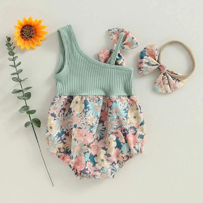 Evie Floral Baby Romper