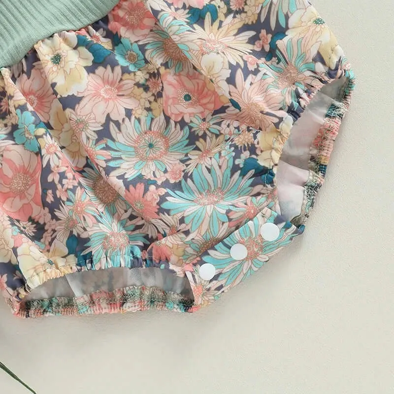 Evie Floral Baby Romper