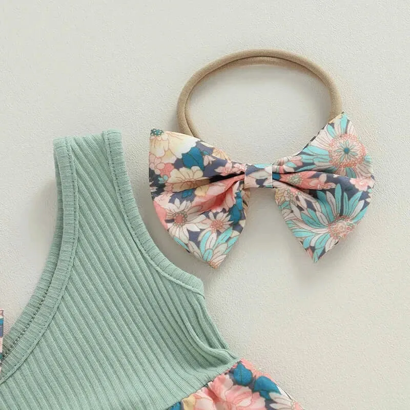 Evie Floral Baby Romper