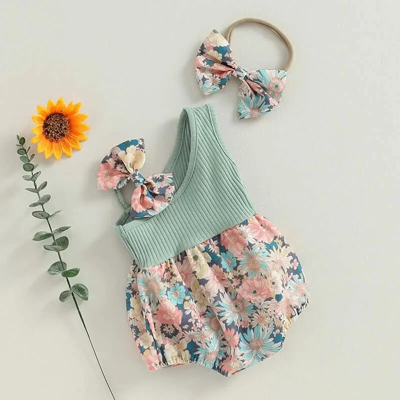 Evie Floral Baby Romper