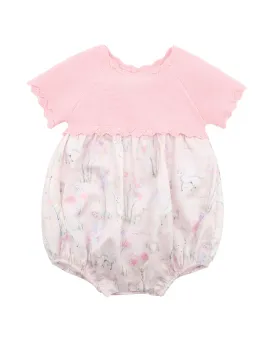 FLORENCE PRINT KNITTED BODICE ROMPER
