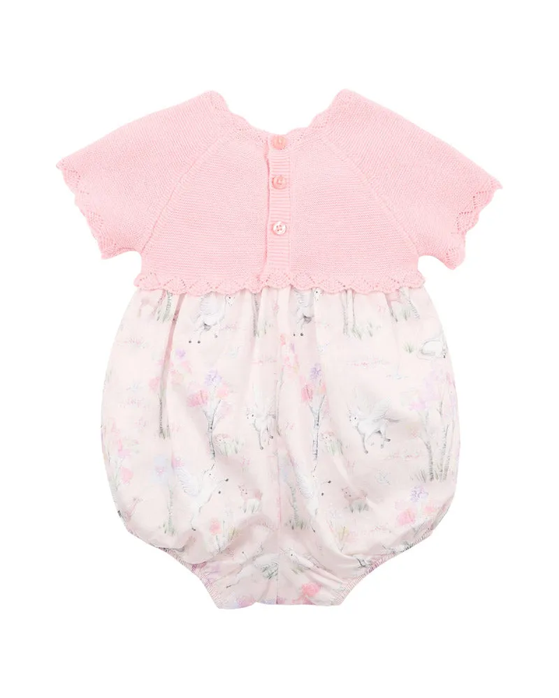 FLORENCE PRINT KNITTED BODICE ROMPER