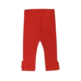 girls red bow style tights