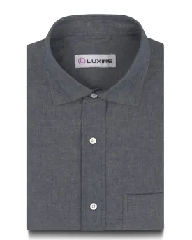 Grey Denim Chambray Shirt