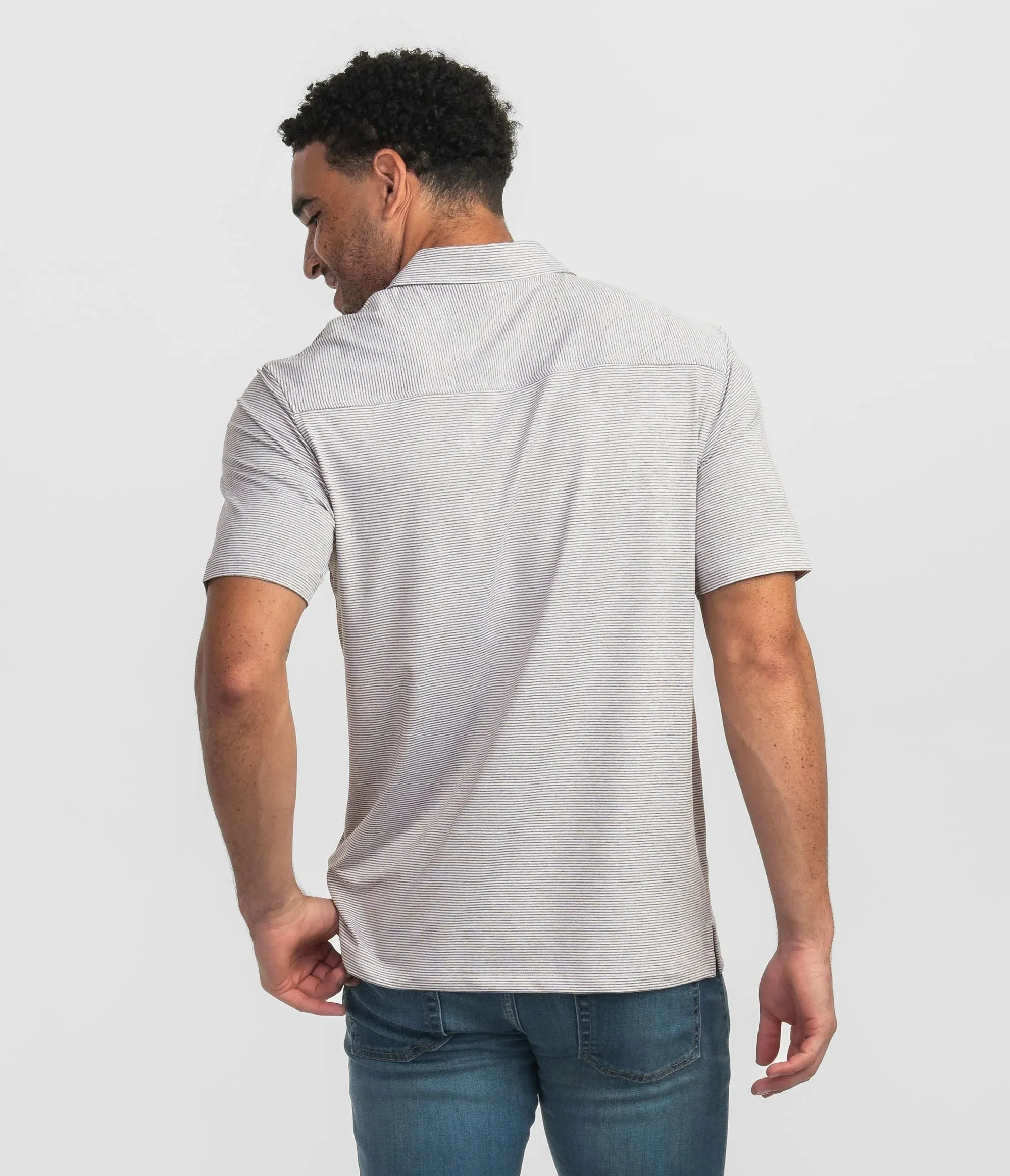 Heather Madison Stripe Polo