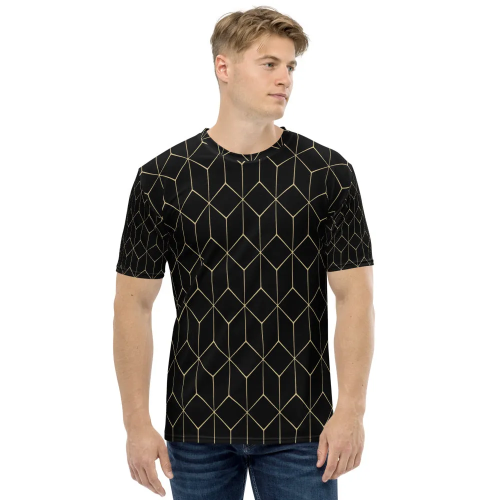 Hexagonal Gold Men's T-shirt