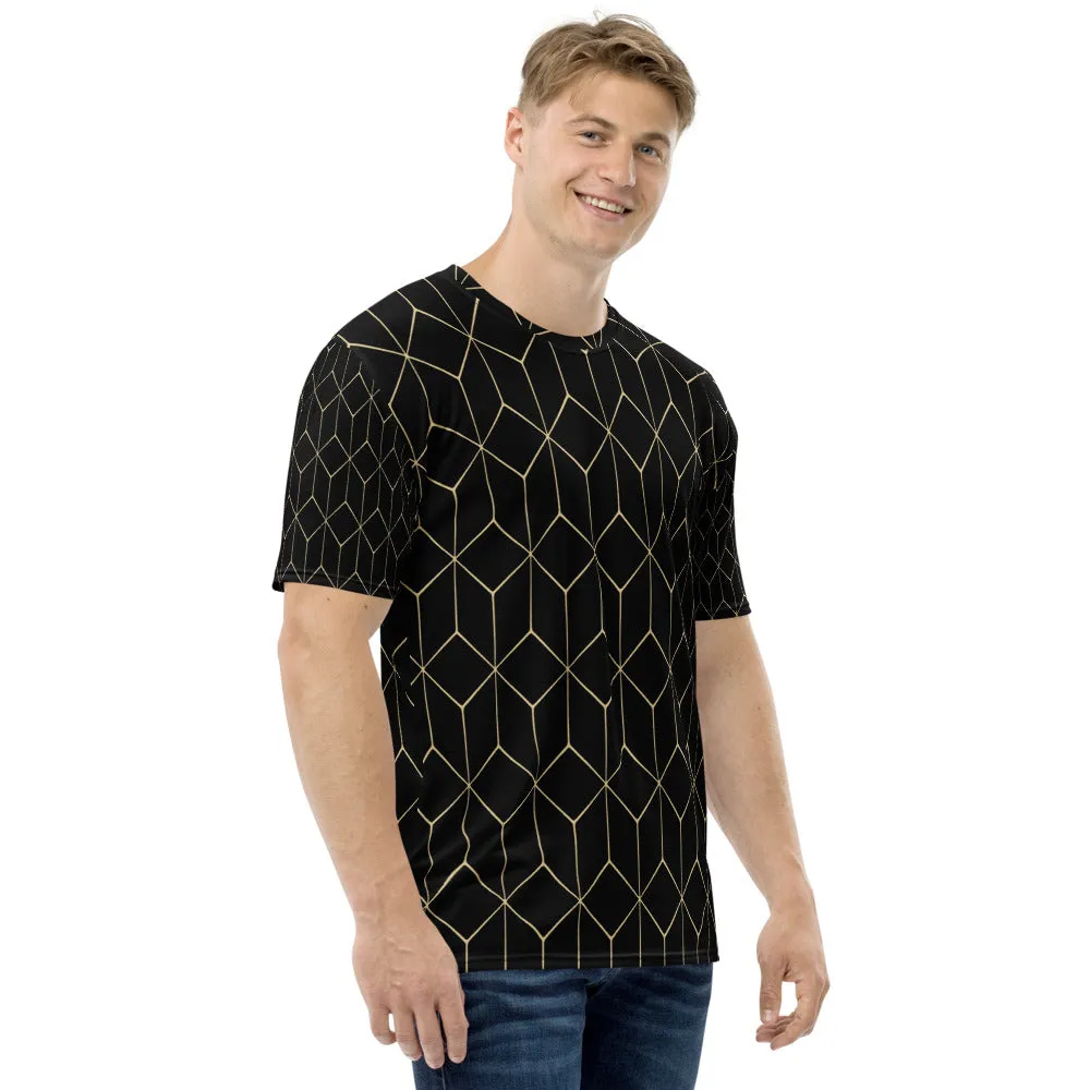 Hexagonal Gold Men's T-shirt
