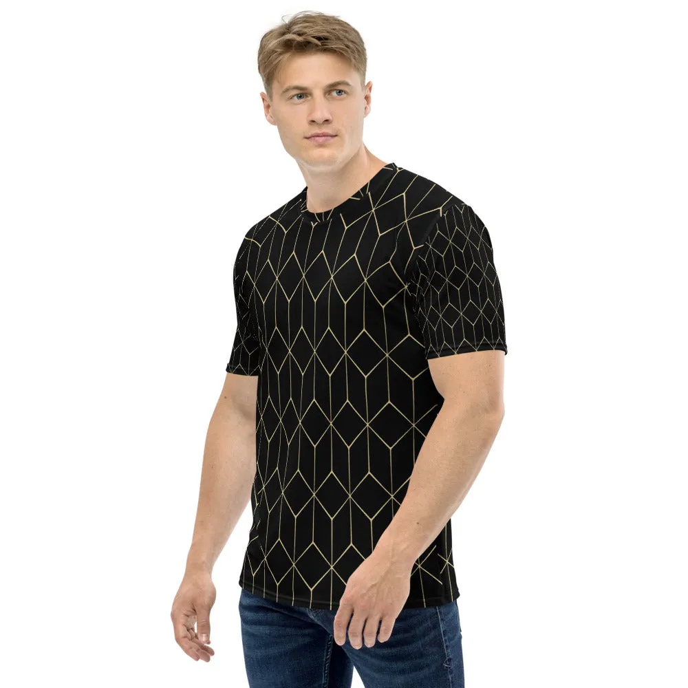 Hexagonal Gold Men's T-shirt