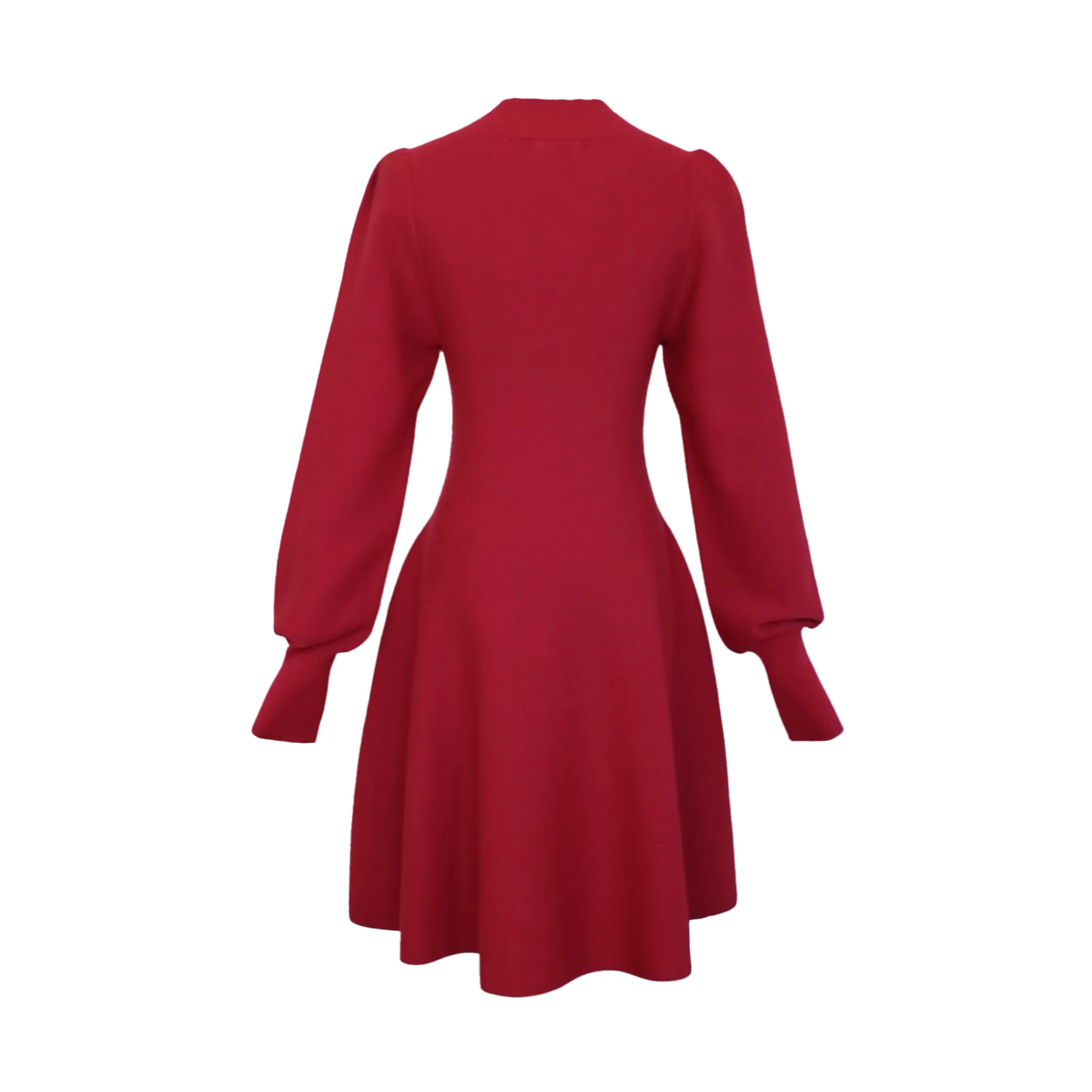 Merlina Knit Dress - Cherry
