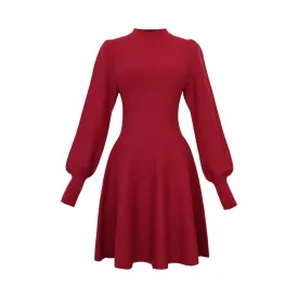 Merlina Knit Dress - Cherry