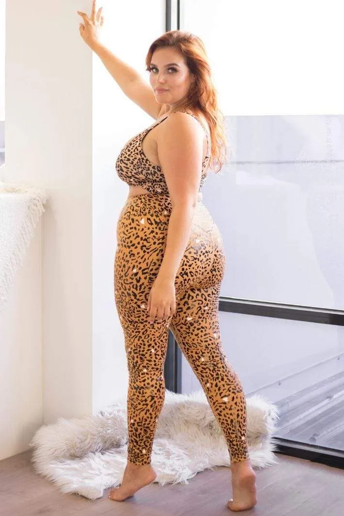Mia Recycled Brown Leopard Leggings
