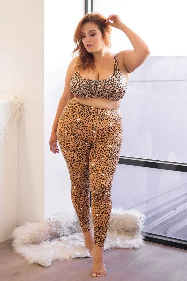 Mia Recycled Brown Leopard Leggings