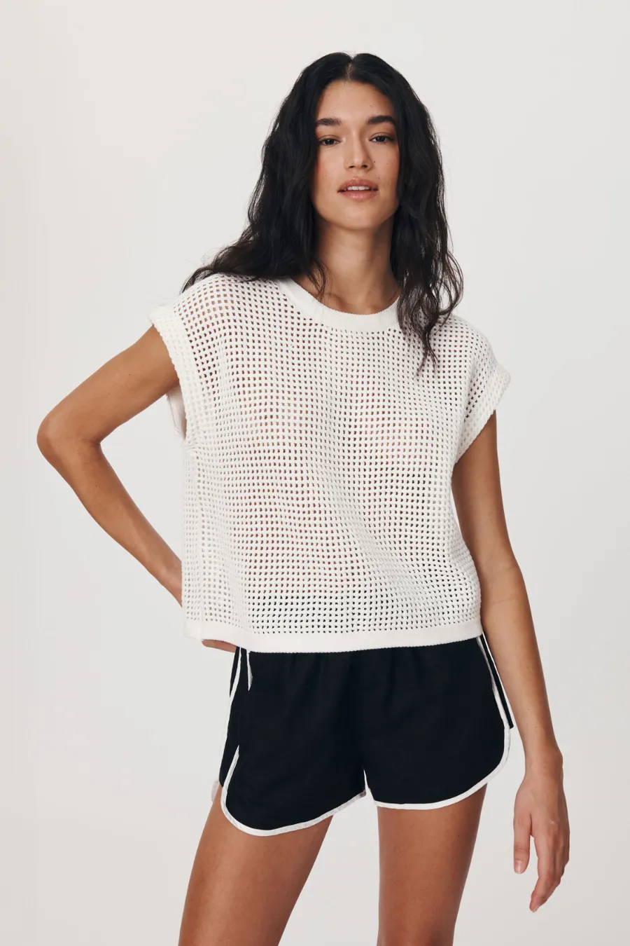 Mimi Knit Top Bone