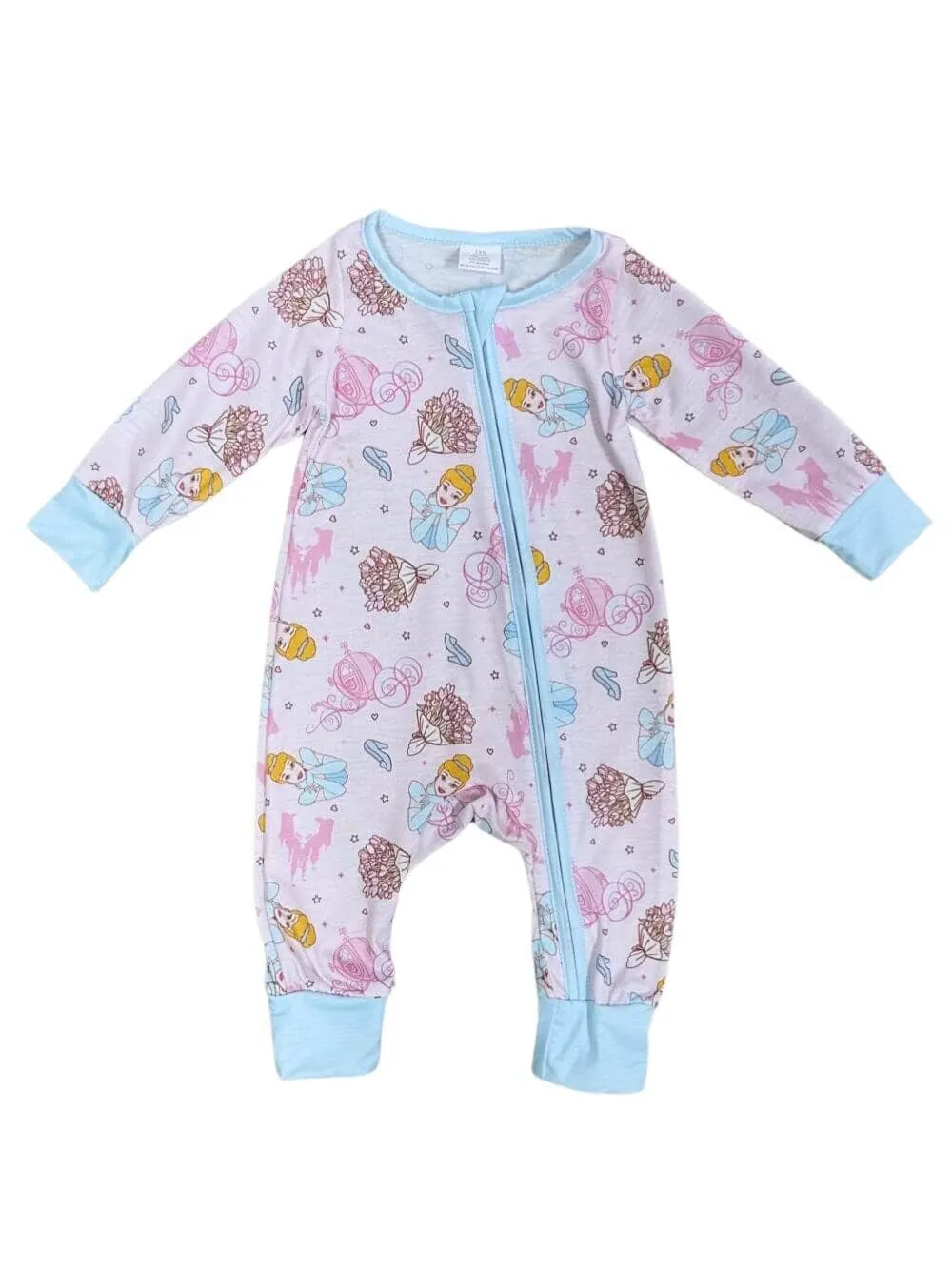 My Favorite Princess Pink & Blue Baby Zip Up Sleeper