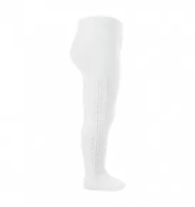 Openwork Side Tights White