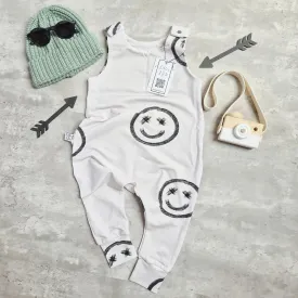 Painted Faces Kids Dungarees