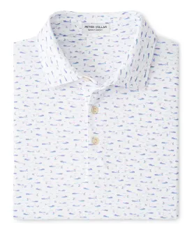 Peter Millar Short Sleeve Cypress Print Polo