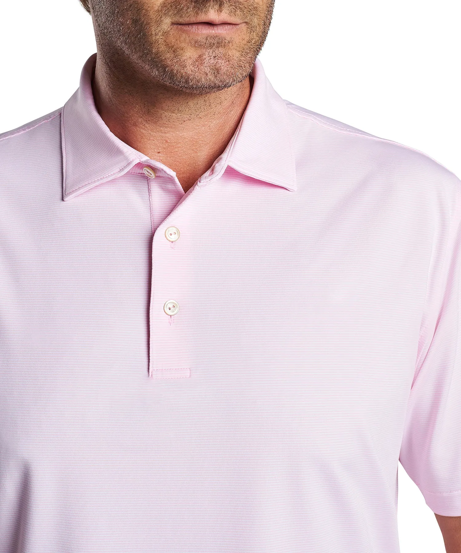 Peter Millar Short Sleeve Jubilee Stripe Polo Knit Shirt