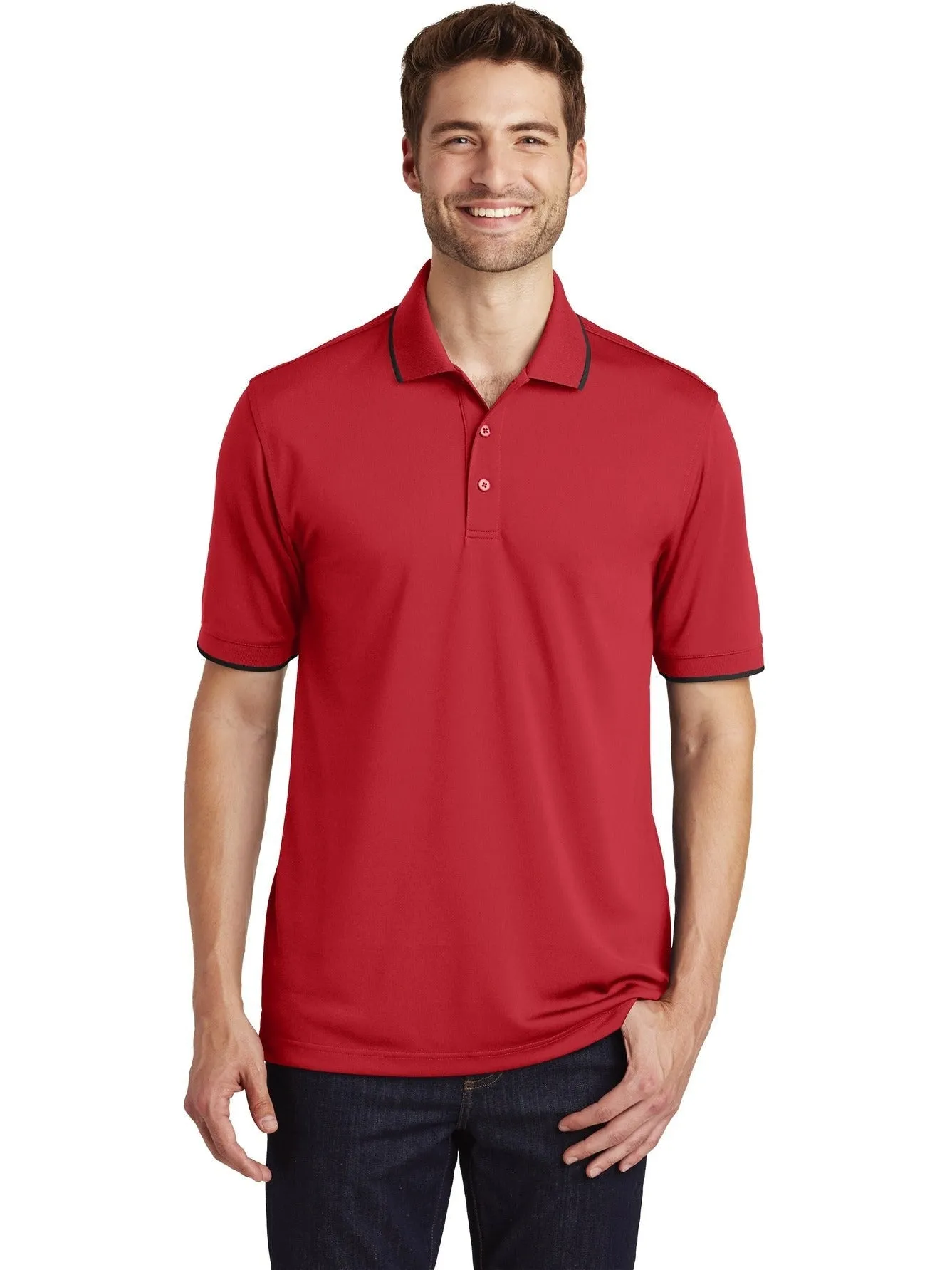 Port Authority Dry Zone UV Micro-Mesh Tipped Polo