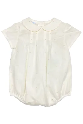 "Shay" Ivory Polka Dot Romper