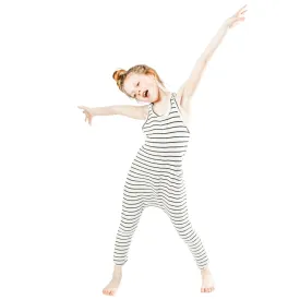 Romper Natural/Black Stripes - LIMITED  EDITION