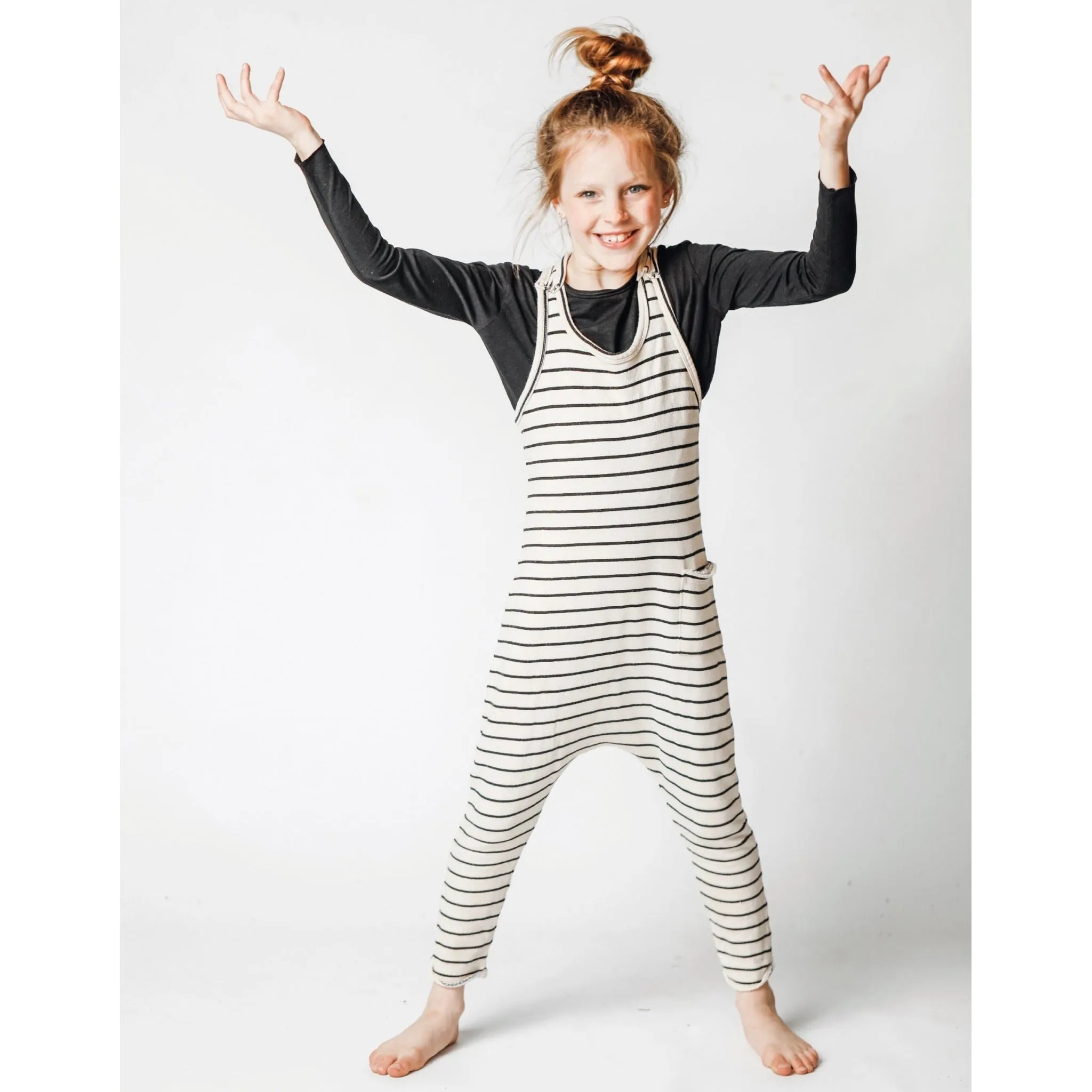 Romper Natural/Black Stripes - LIMITED  EDITION