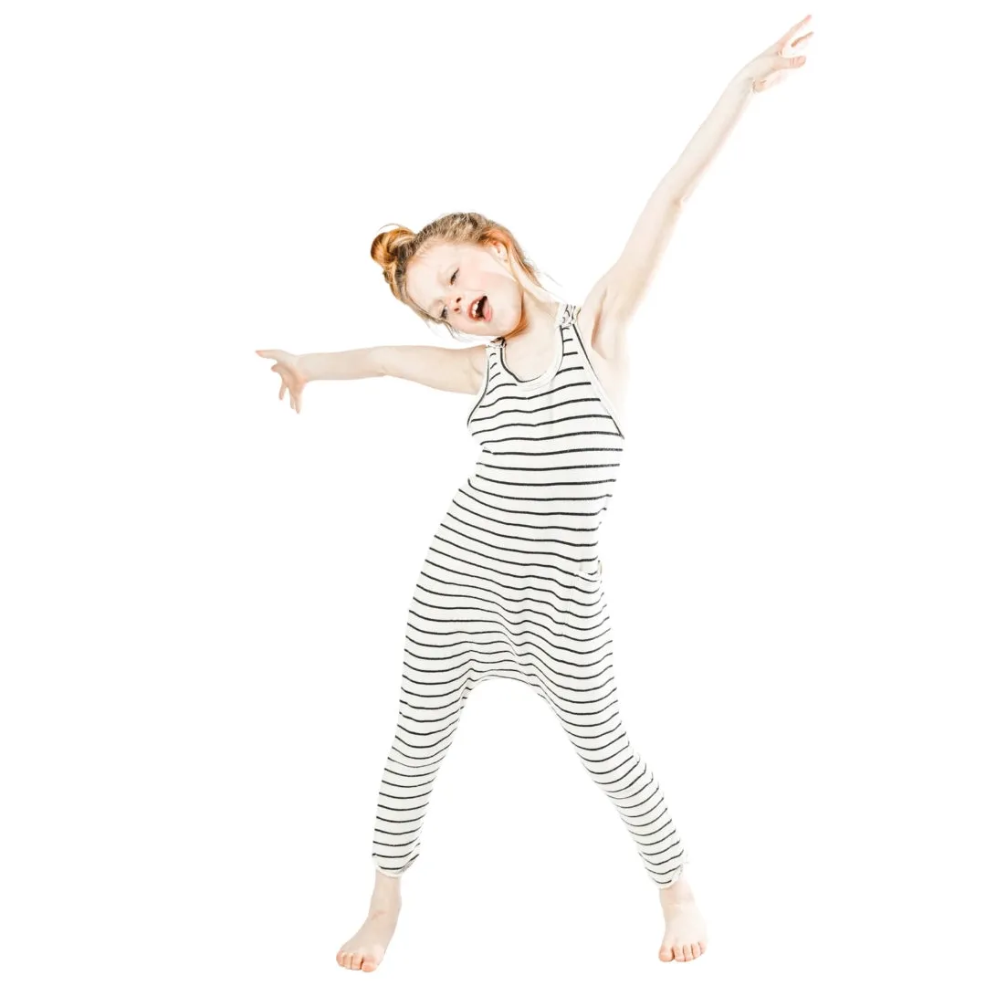 Romper Natural/Black Stripes - LIMITED  EDITION