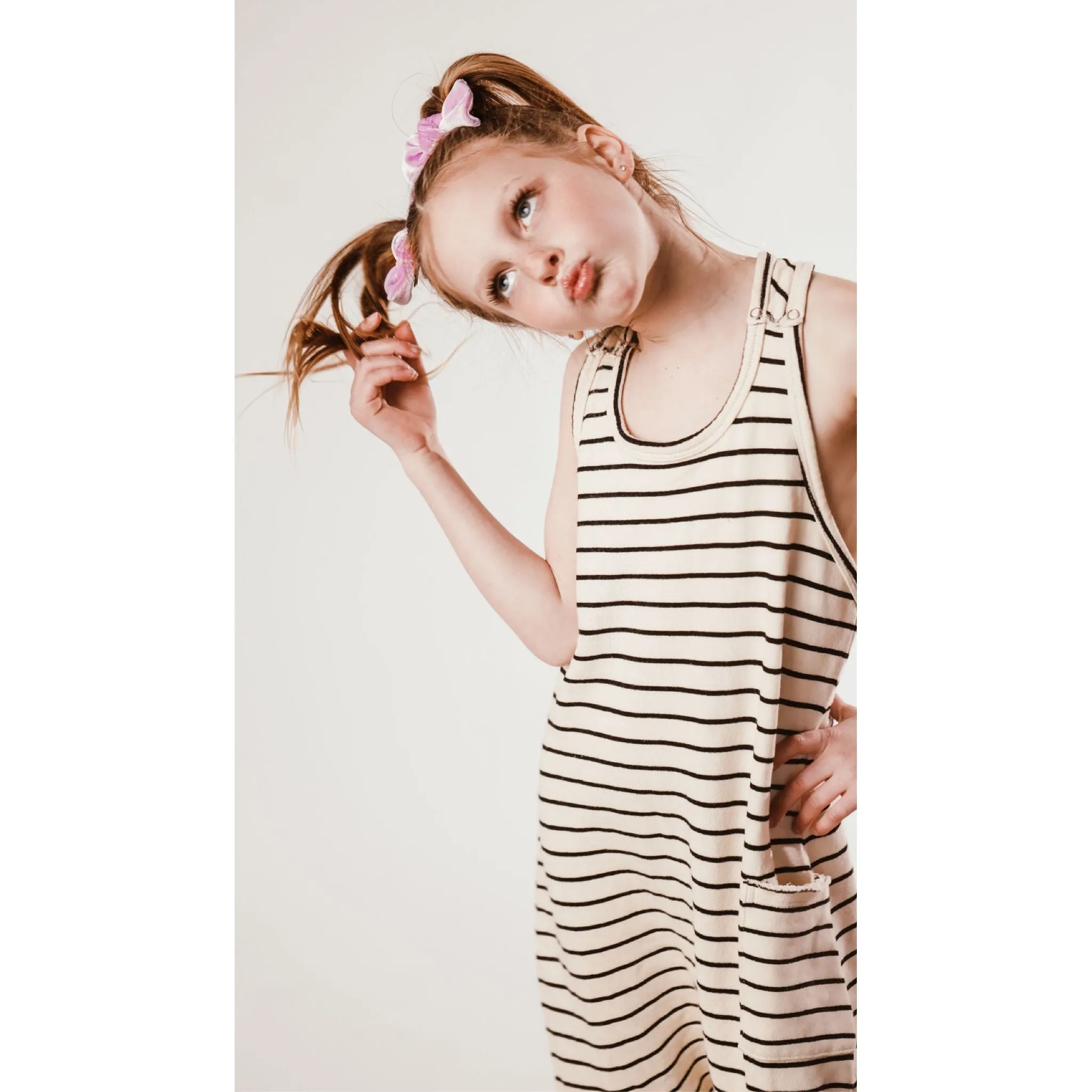 Romper Natural/Black Stripes - LIMITED  EDITION