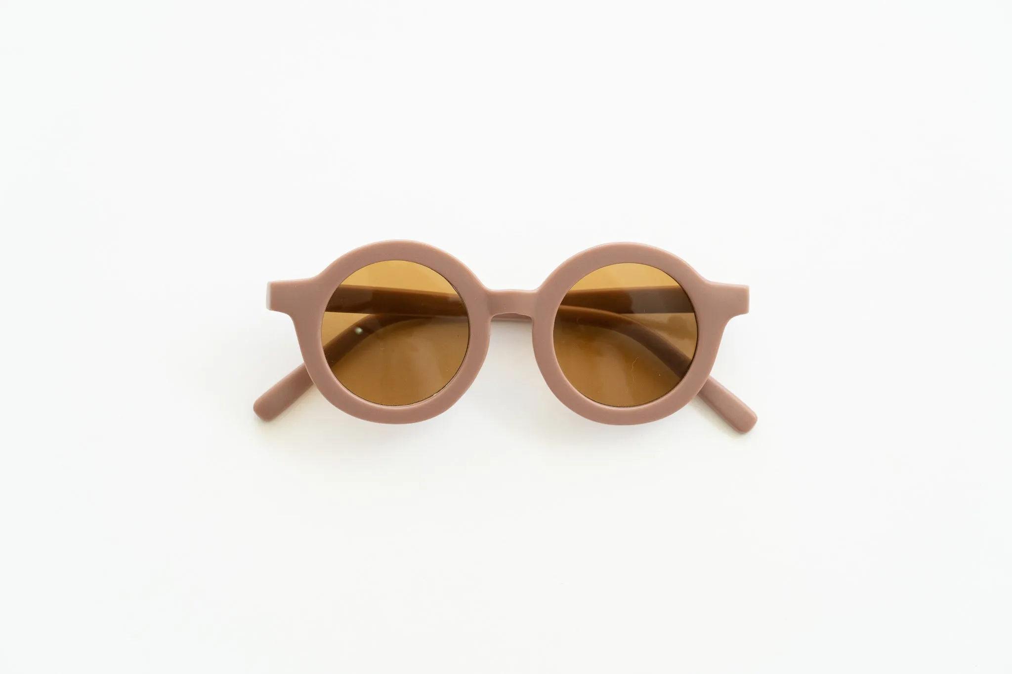 Round Sustainable Sunglass "Burlwood"