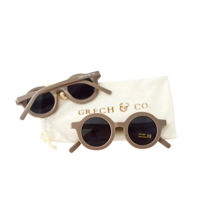 Round Sustainable Sunglass "Stone"